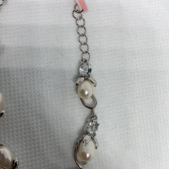 Freshwater Pearl and Australian Crystal Bracelet, w/ a Lobster Clasp(NWT) J69 - Picture 3 of 6